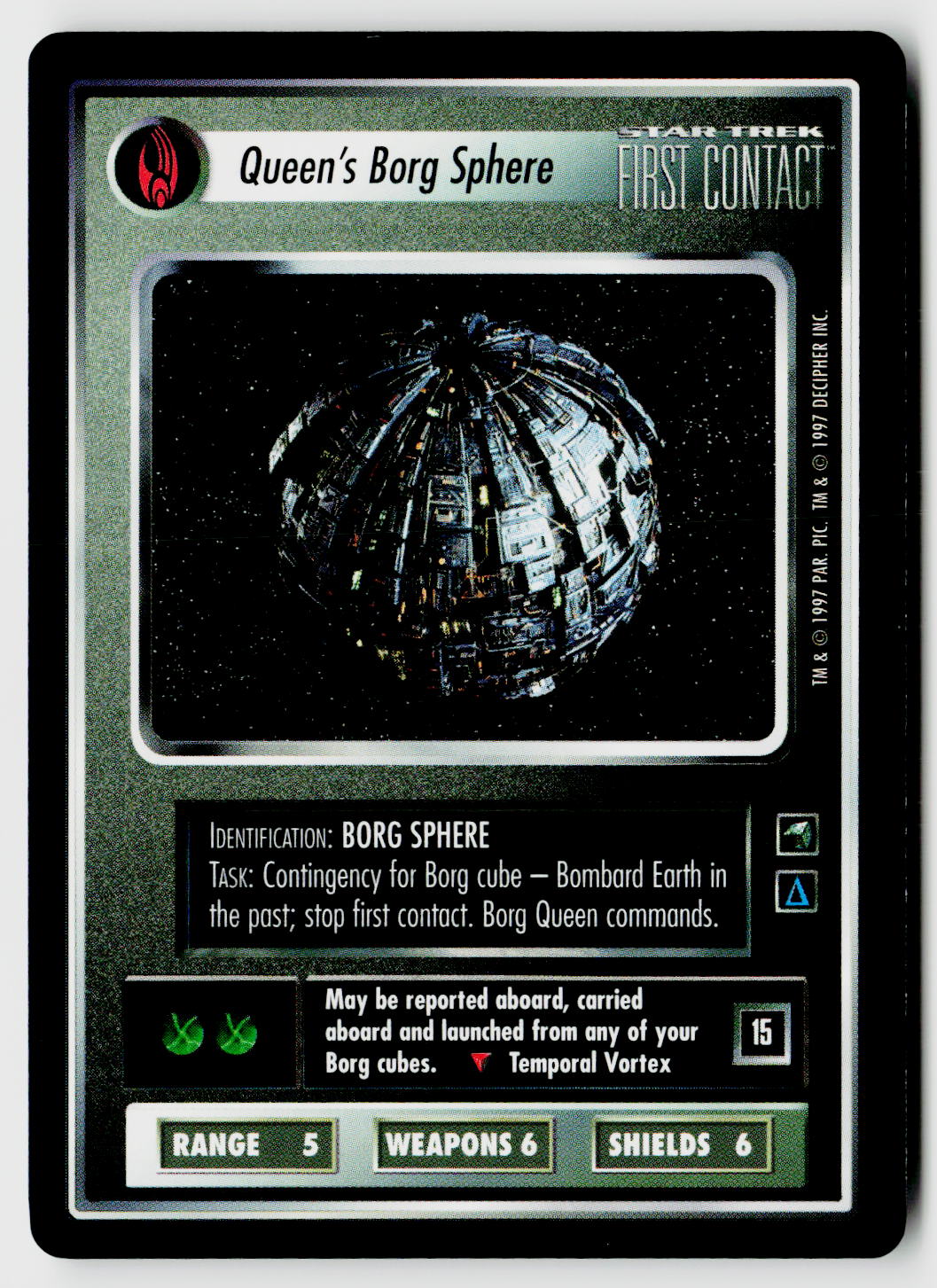 Star Trek The Next Generation CCG | First Contact | Queen's Borg Sphere | Rare