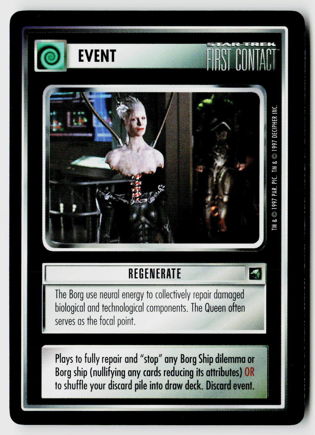 Star Trek The Next Generation CCG | First Contact | Regenerate | Rare