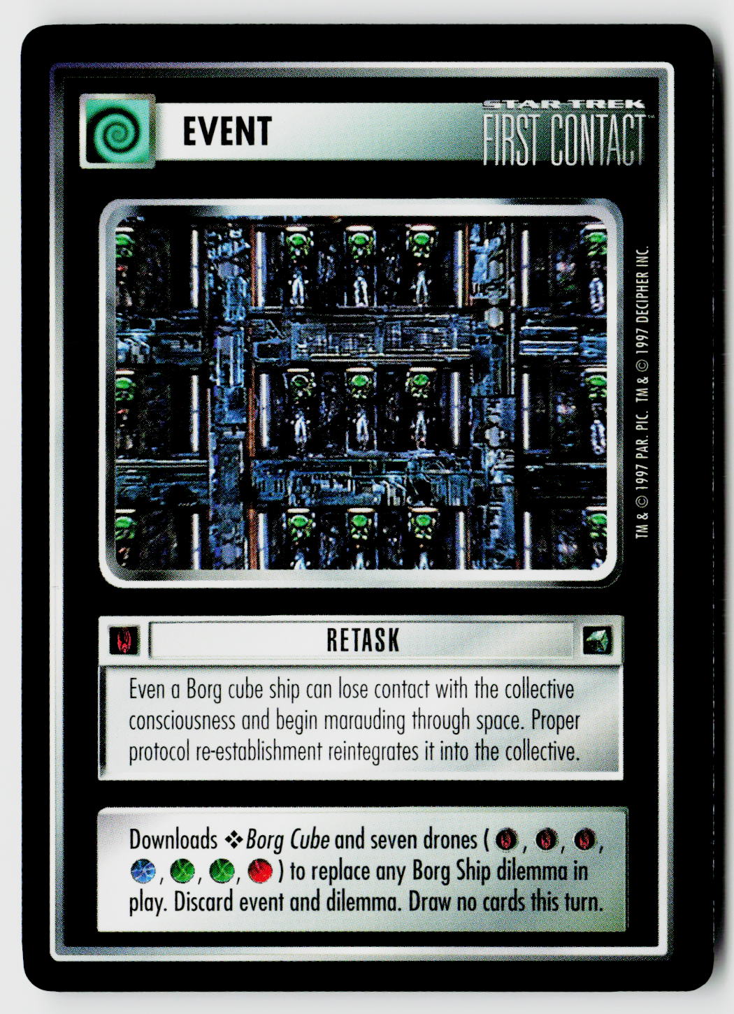 Star Trek The Next Generation CCG | First Contact | Retask | Rare