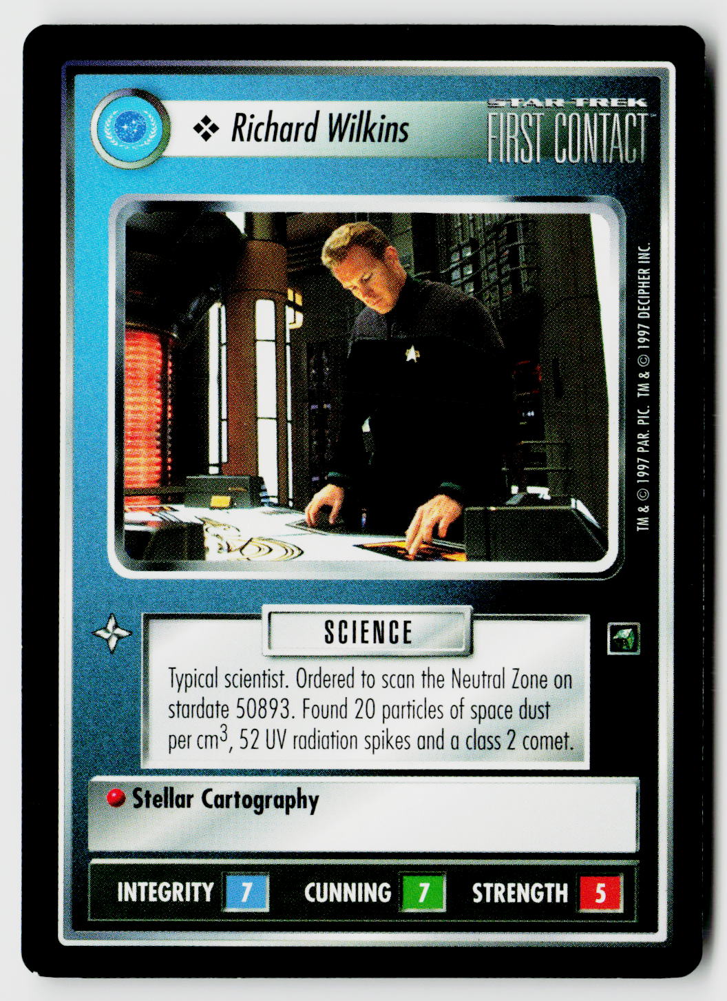 Star Trek The Next Generation CCG | First Contact | Richard Wilkins | Common