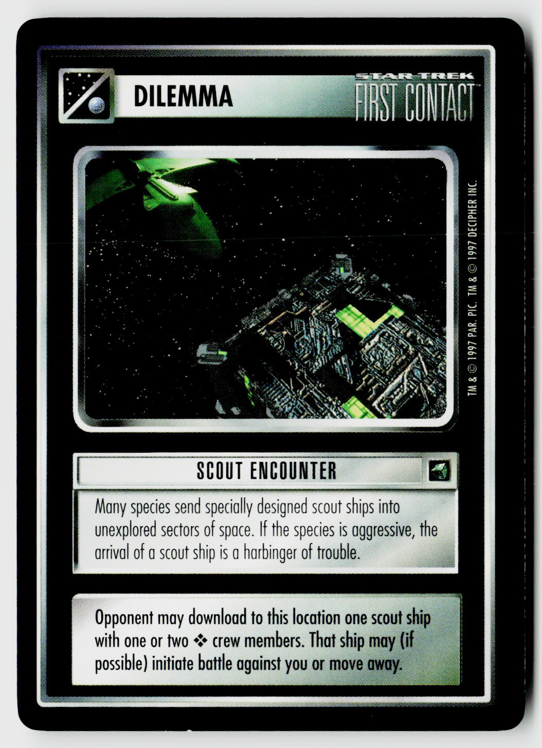 Star Trek The Next Generation CCG | First Contact | Scout Encounter | Rare