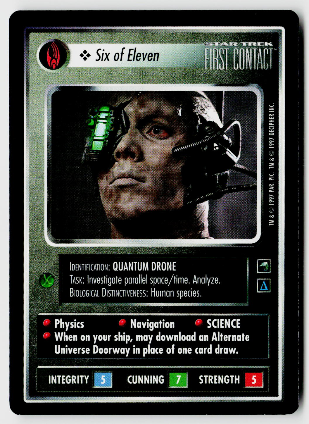 Star Trek The Next Generation CCG | First Contact | Six of Eleven | Common