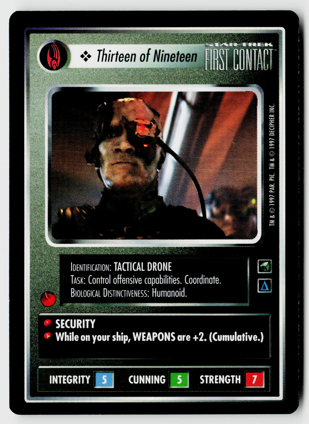 Star Trek The Next Generation CCG | First Contact | Thirteen of Nineteen | Common