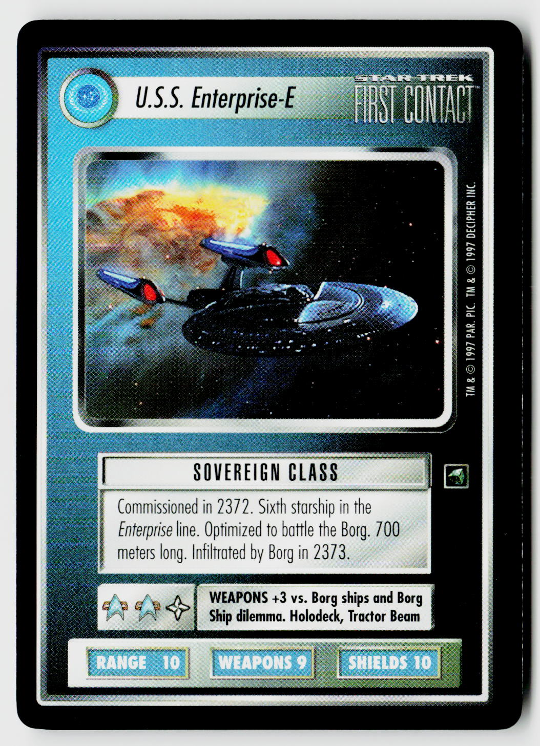 Star Trek The Next Generation CCG | First Contact | U.S.S. Enterprise-E | Rare