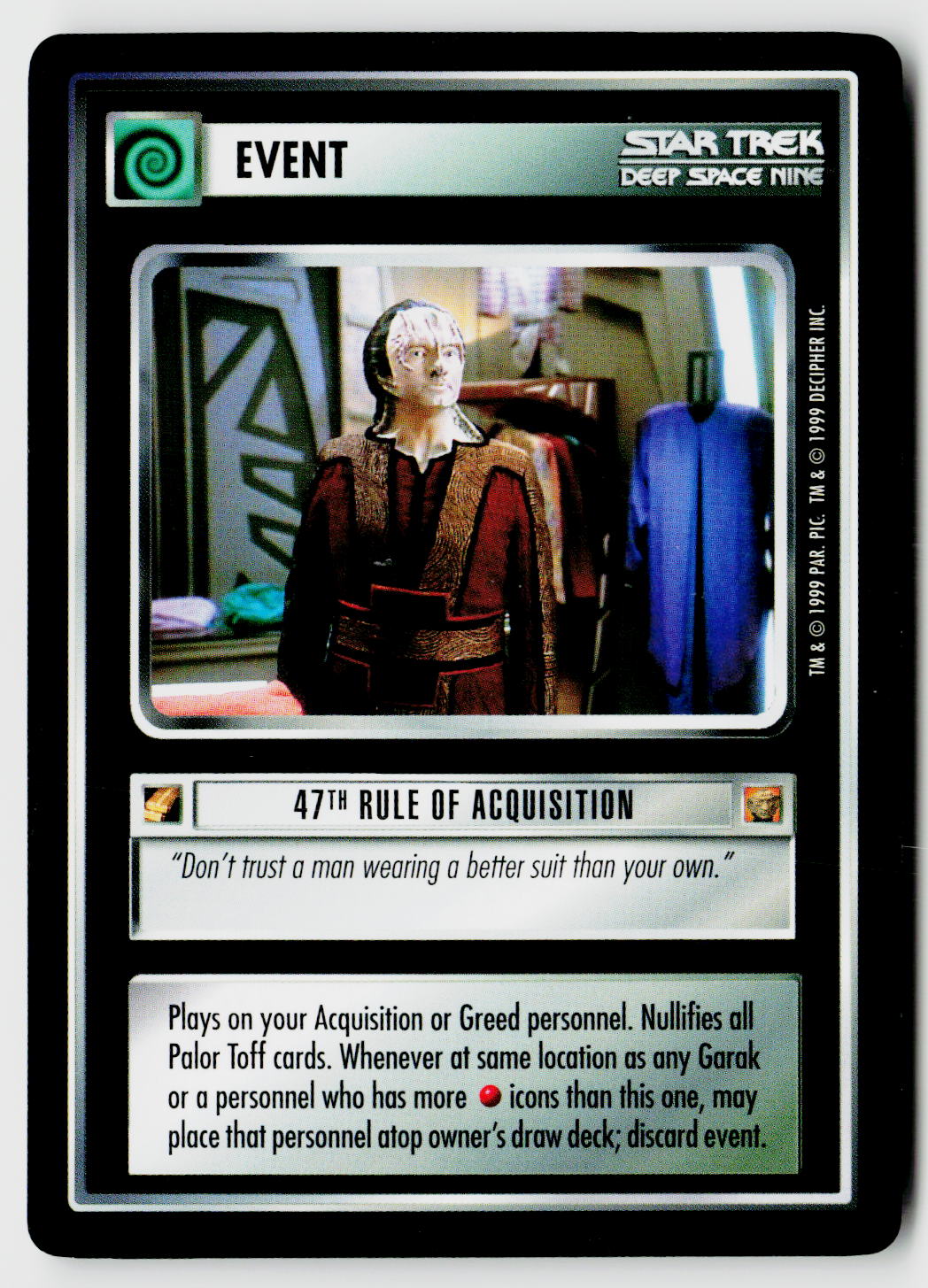 Star Trek The Next Generation CCG | Rules of Acquisition | 47th Rule of Acquisition | Uncommon