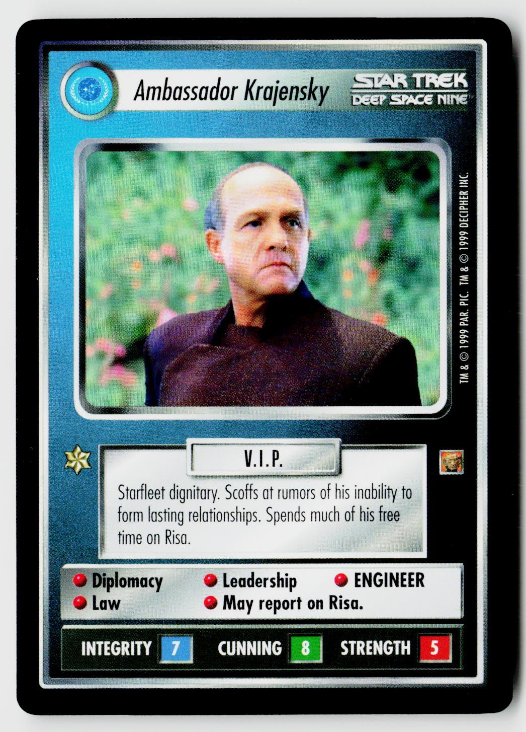 Star Trek The Next Generation CCG | Rules of Acquisition | Ambassador Krajensky | Uncommon