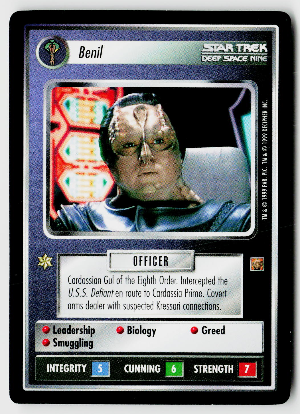 Star Trek The Next Generation CCG | Rules of Acquisition | Benil | Uncommon