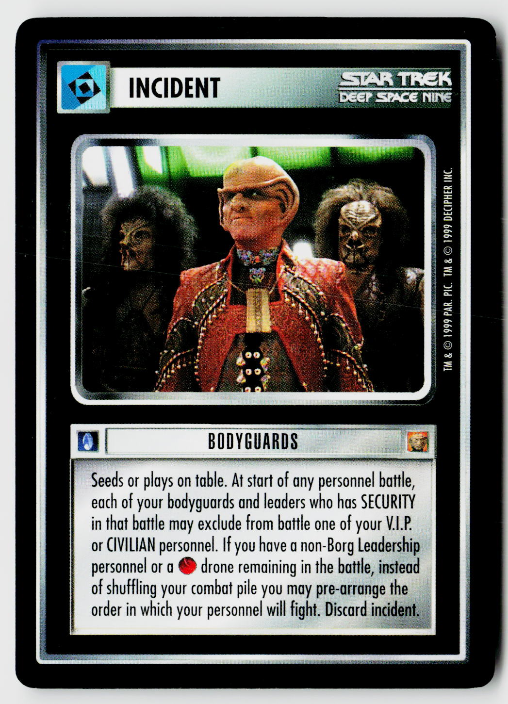 Star Trek The Next Generation CCG | Rules of Acquisition | Bodyguards | Uncommon