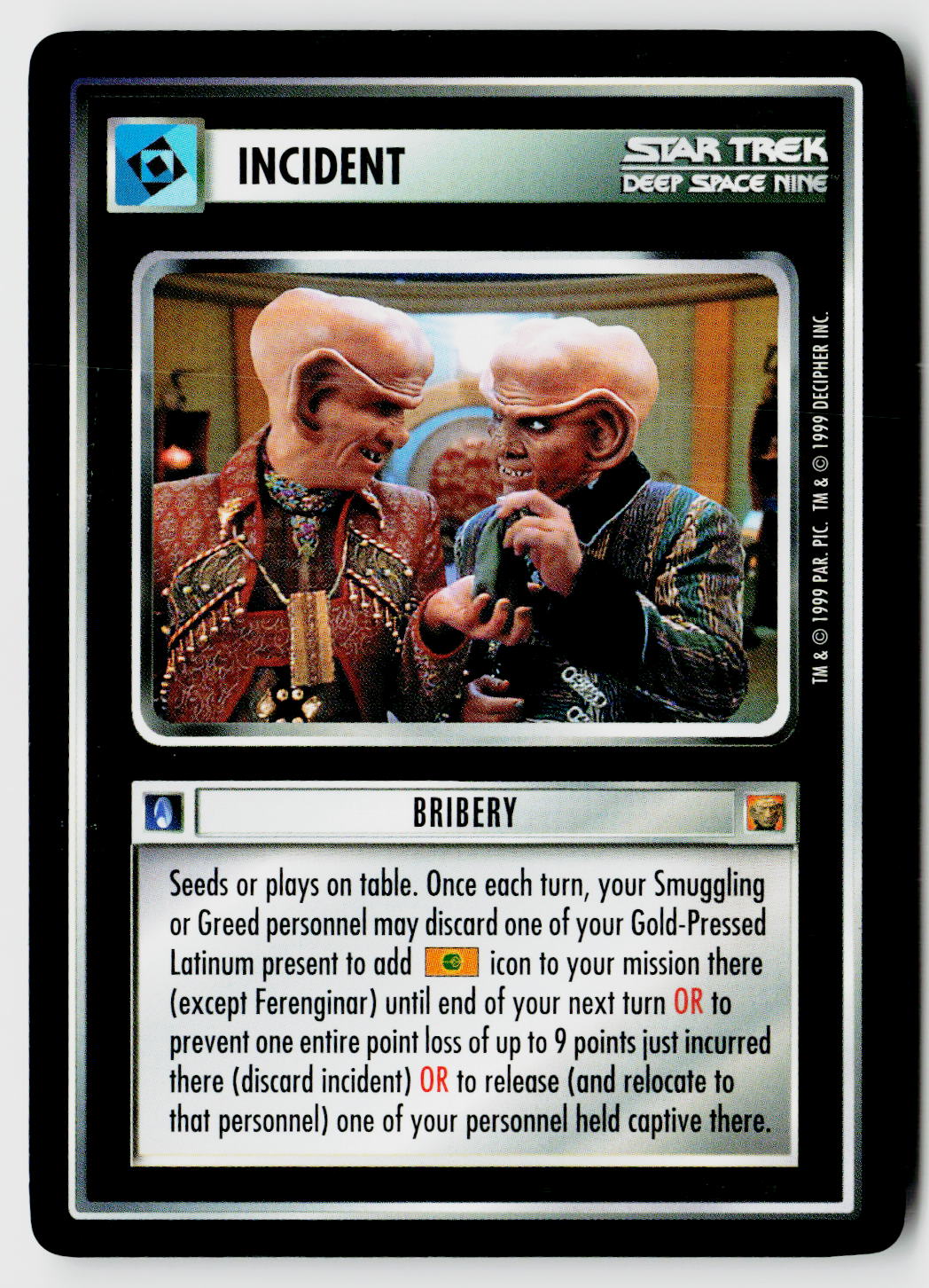 Star Trek The Next Generation CCG | Rules of Acquisition | Bribery | Common