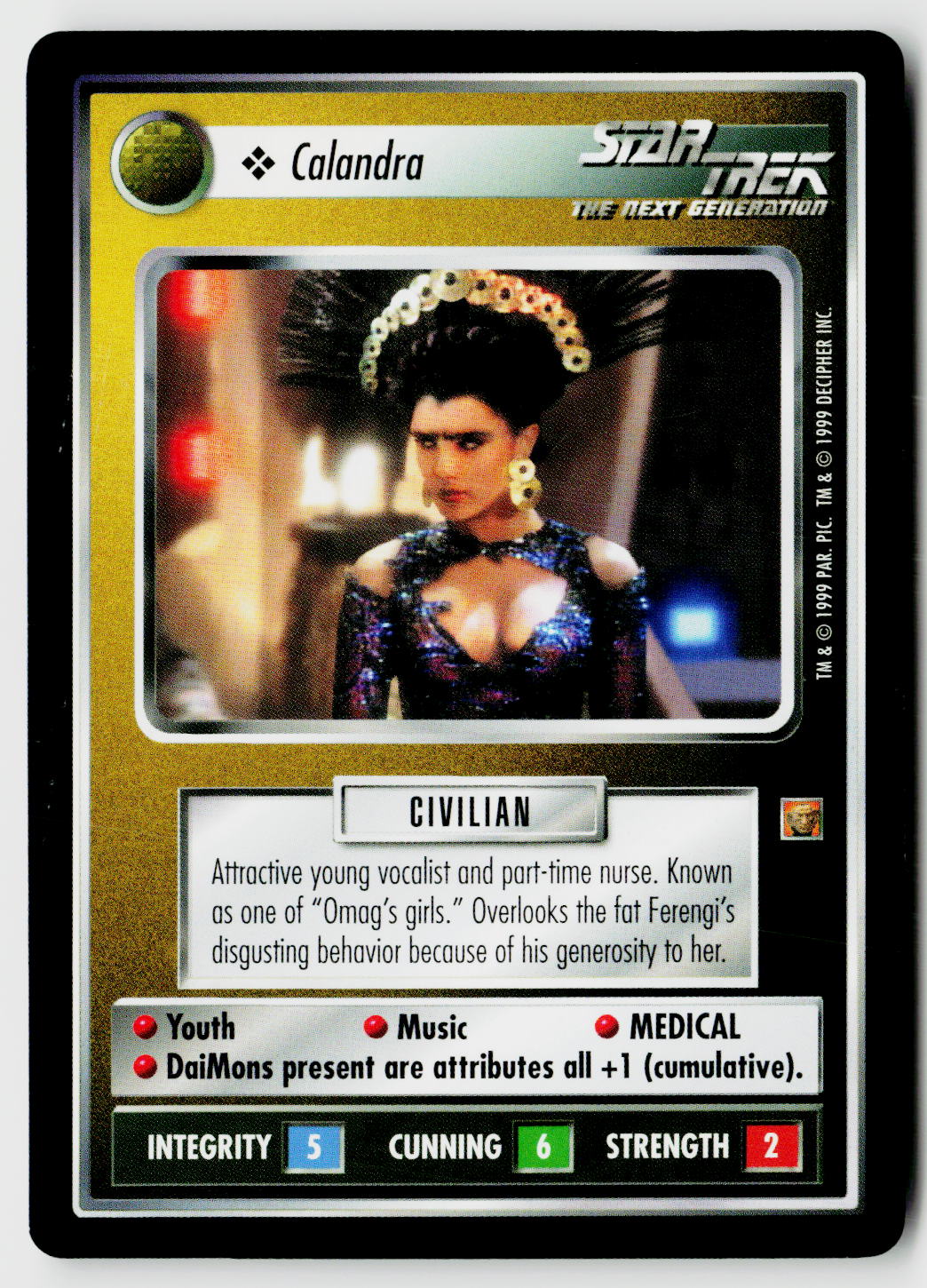 Star Trek The Next Generation CCG | Rules of Acquisition | Calandra | Common