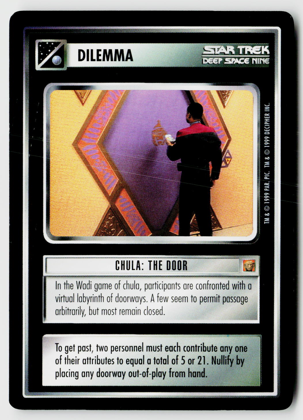 Star Trek The Next Generation CCG | Rules of Acquisition | Chula: The Door | Rare