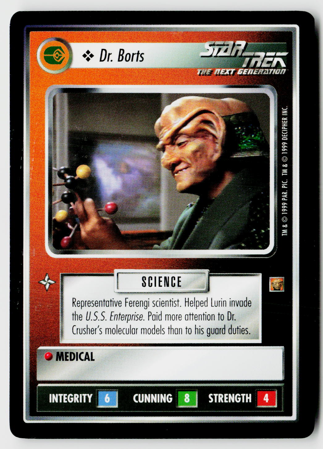 Star Trek The Next Generation CCG | Rules of Acquisition | Dr. Borts | Common