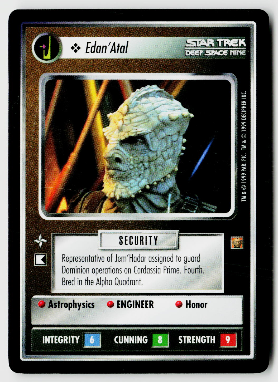 Star Trek The Next Generation CCG | Rules of Acquisition | Edan'Atal | Common