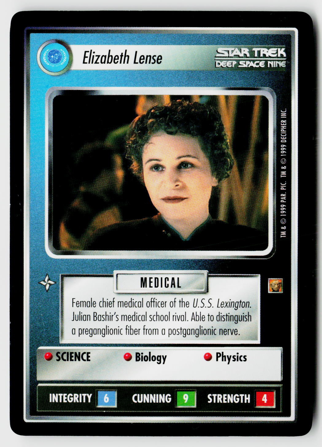 Star Trek The Next Generation CCG | Rules of Acquisition | Elizabeth Lense | Rare