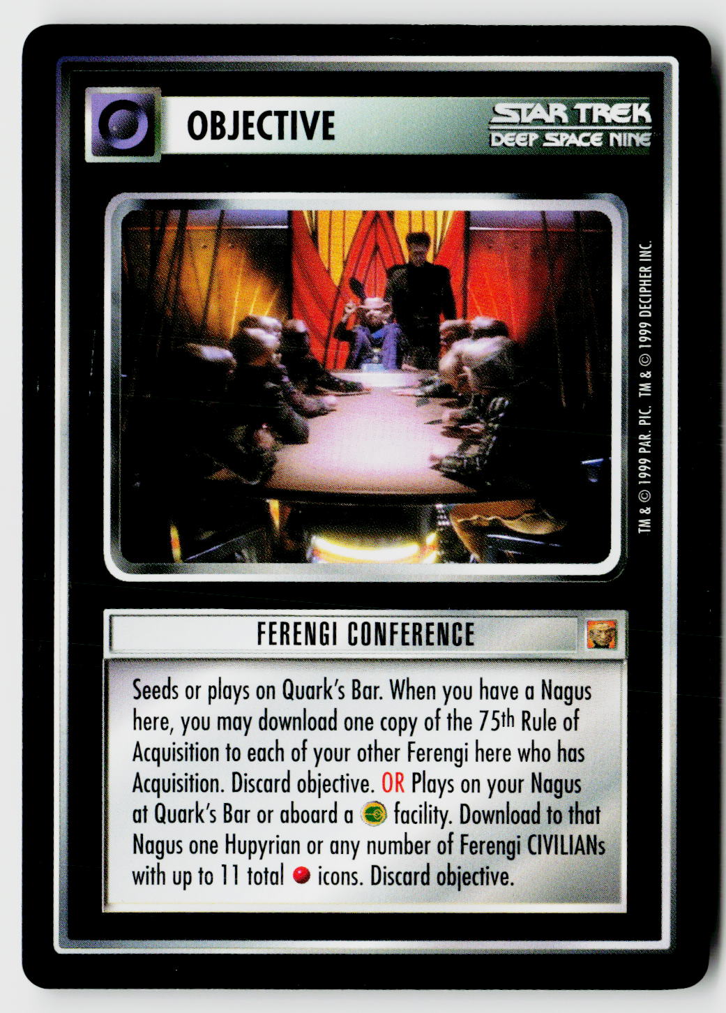 Star Trek The Next Generation CCG | Rules of Acquisition | Ferengi Conference | Common