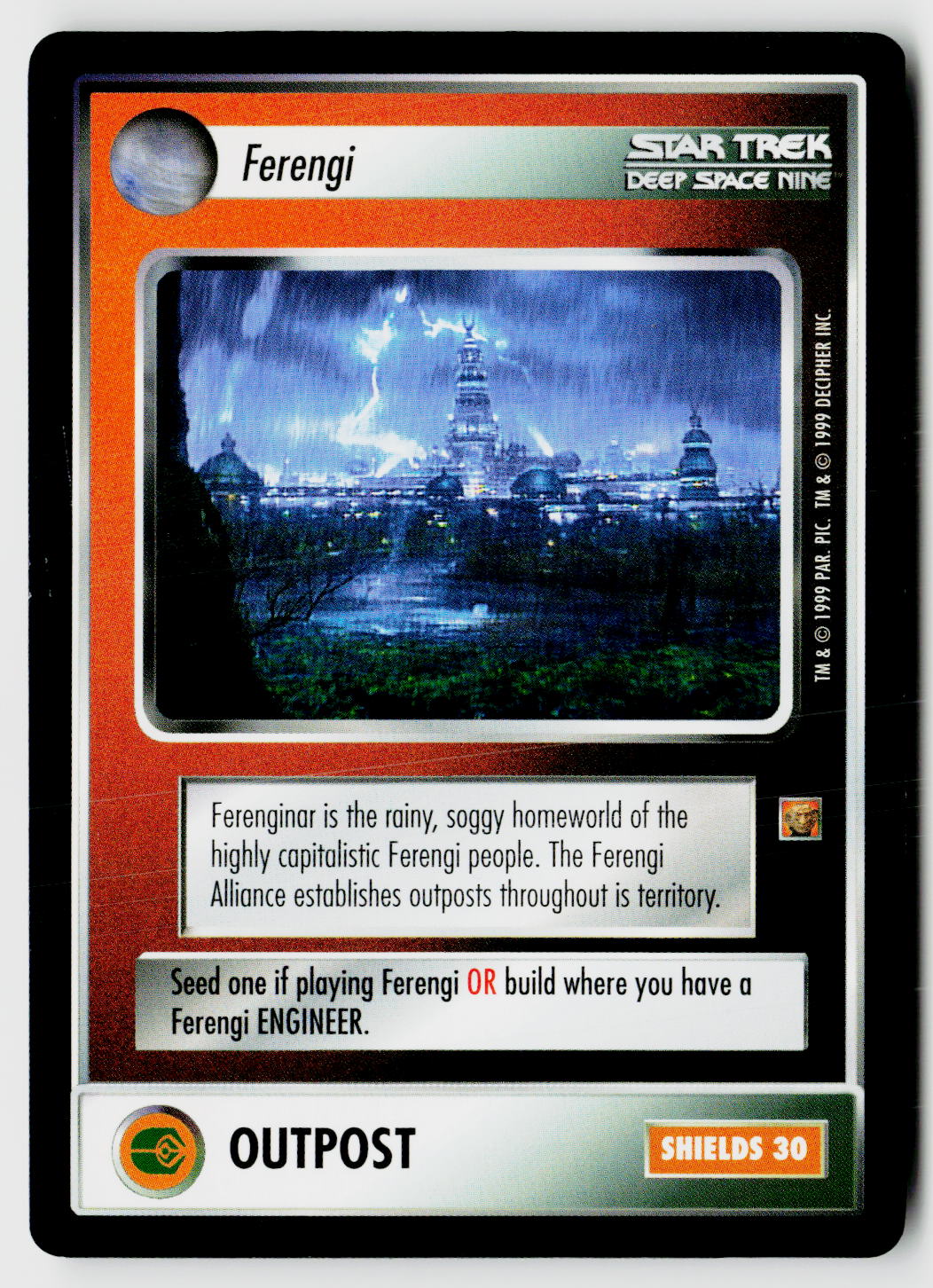 Star Trek The Next Generation CCG | Rules of Acquisition | Ferengi Outpost | Common