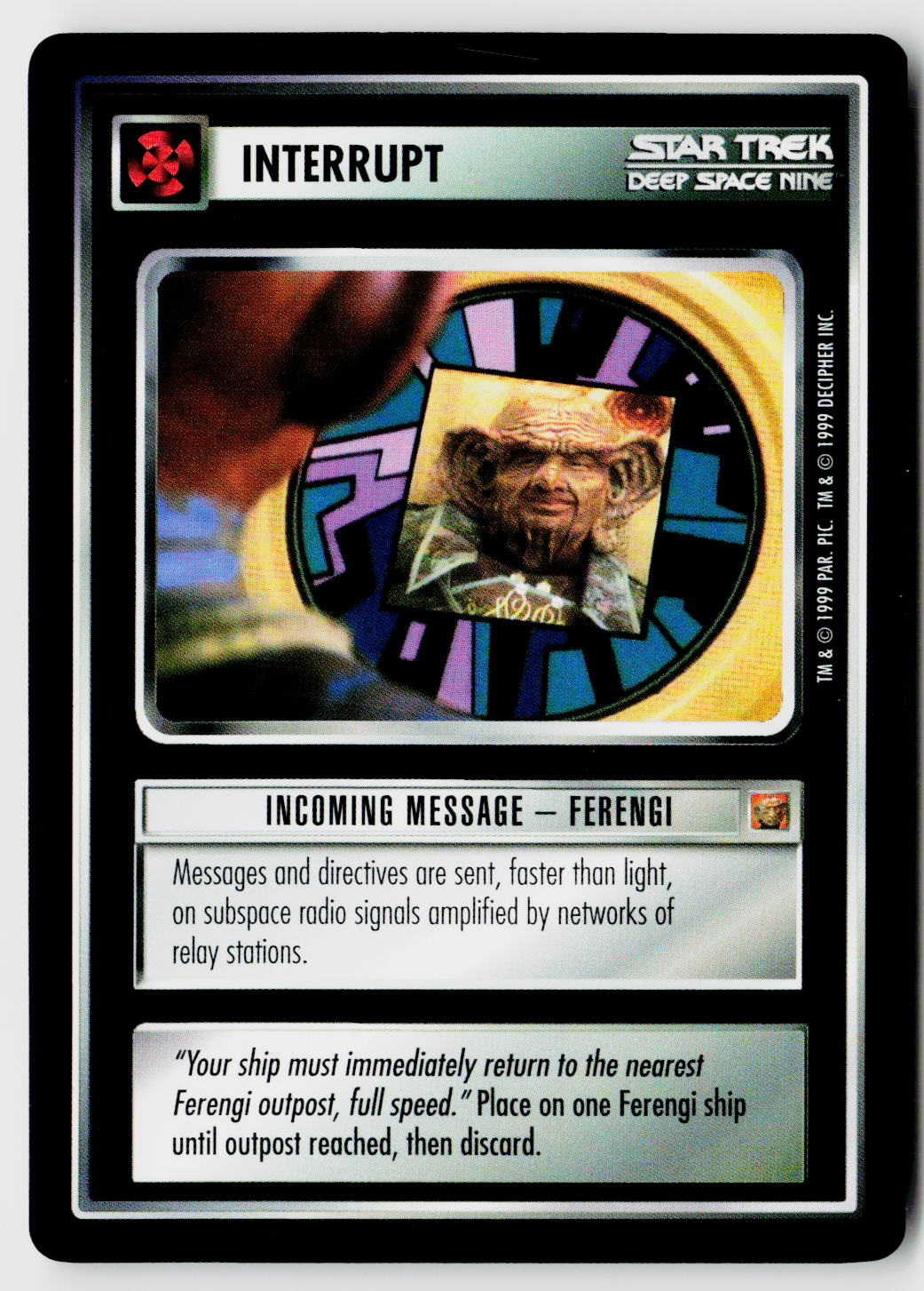 Star Trek The Next Generation CCG | Rules of Acquisition | Incoming Message - Ferengi | Common