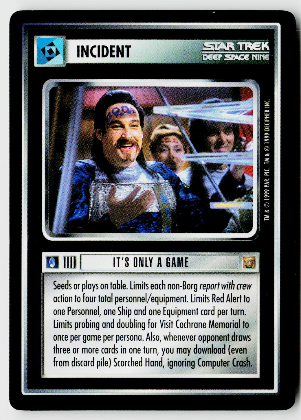 Star Trek The Next Generation CCG | Rules of Acquisition | It's Only A Game | Uncommon