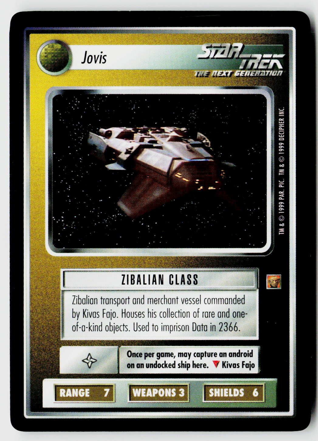 Star Trek The Next Generation CCG | Rules of Acquisition | Jovis | Rare
