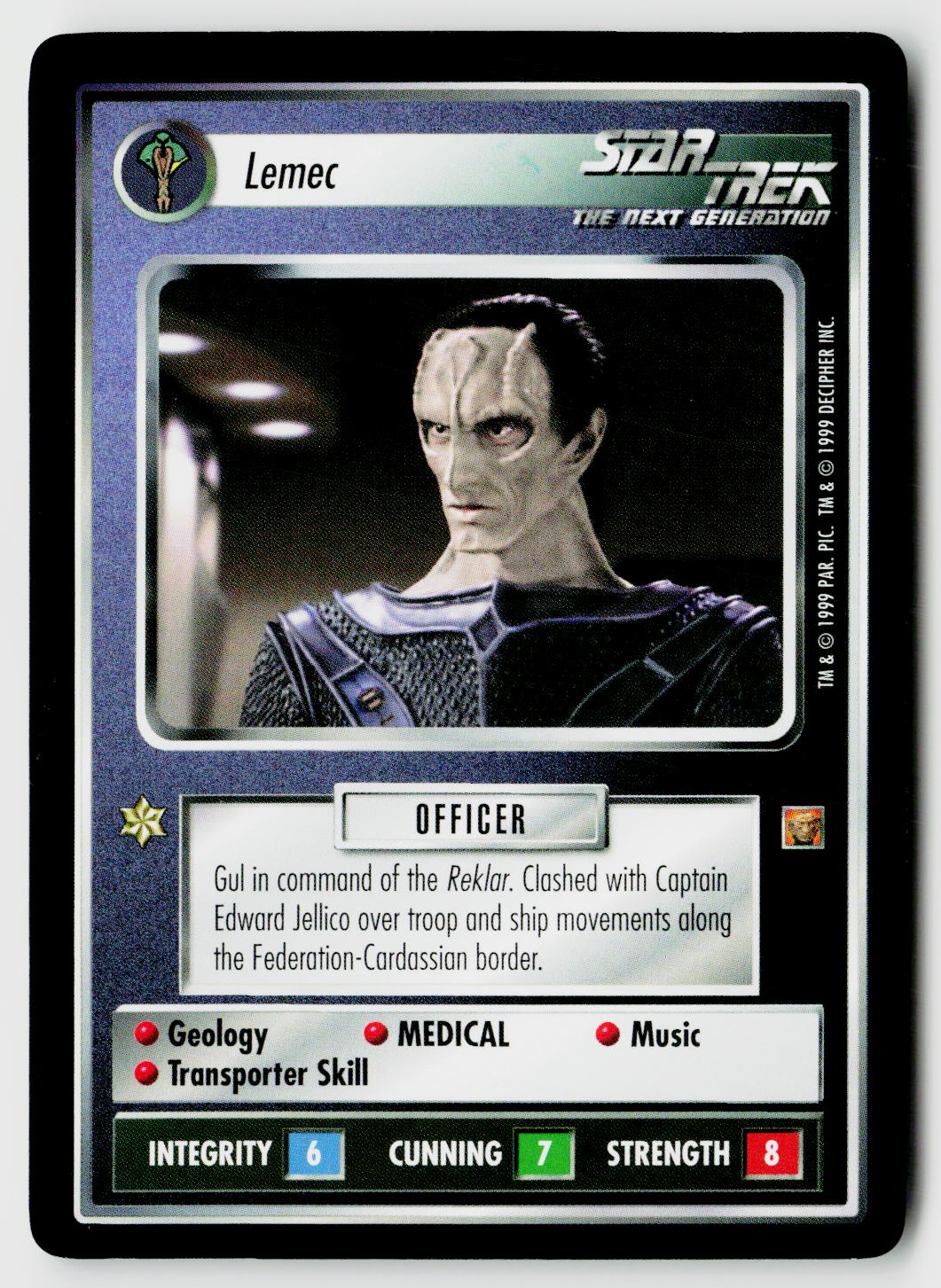 Star Trek The Next Generation CCG | Rules of Acquisition | Lemec | Rare