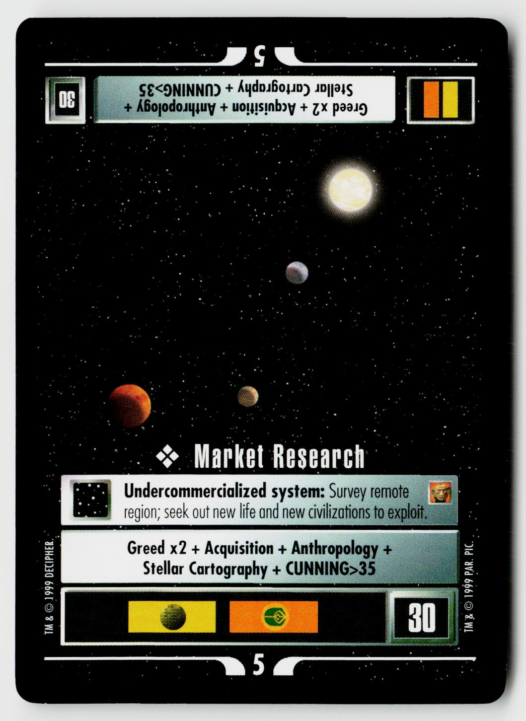 Star Trek The Next Generation CCG | Rules of Acquisition | Market Research | Common