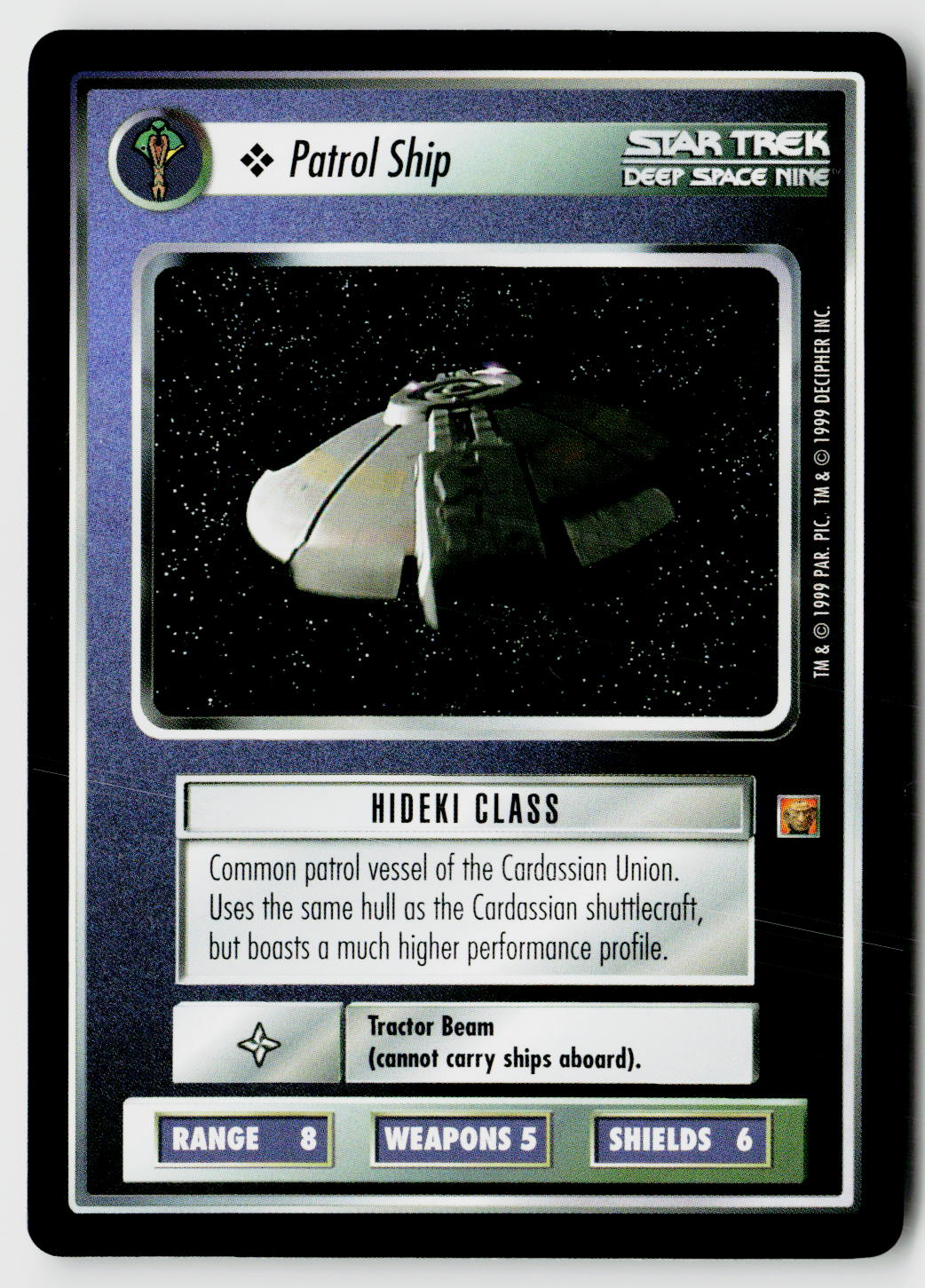Star Trek The Next Generation CCG | Rules of Acquisition | Patrol Ship | Common