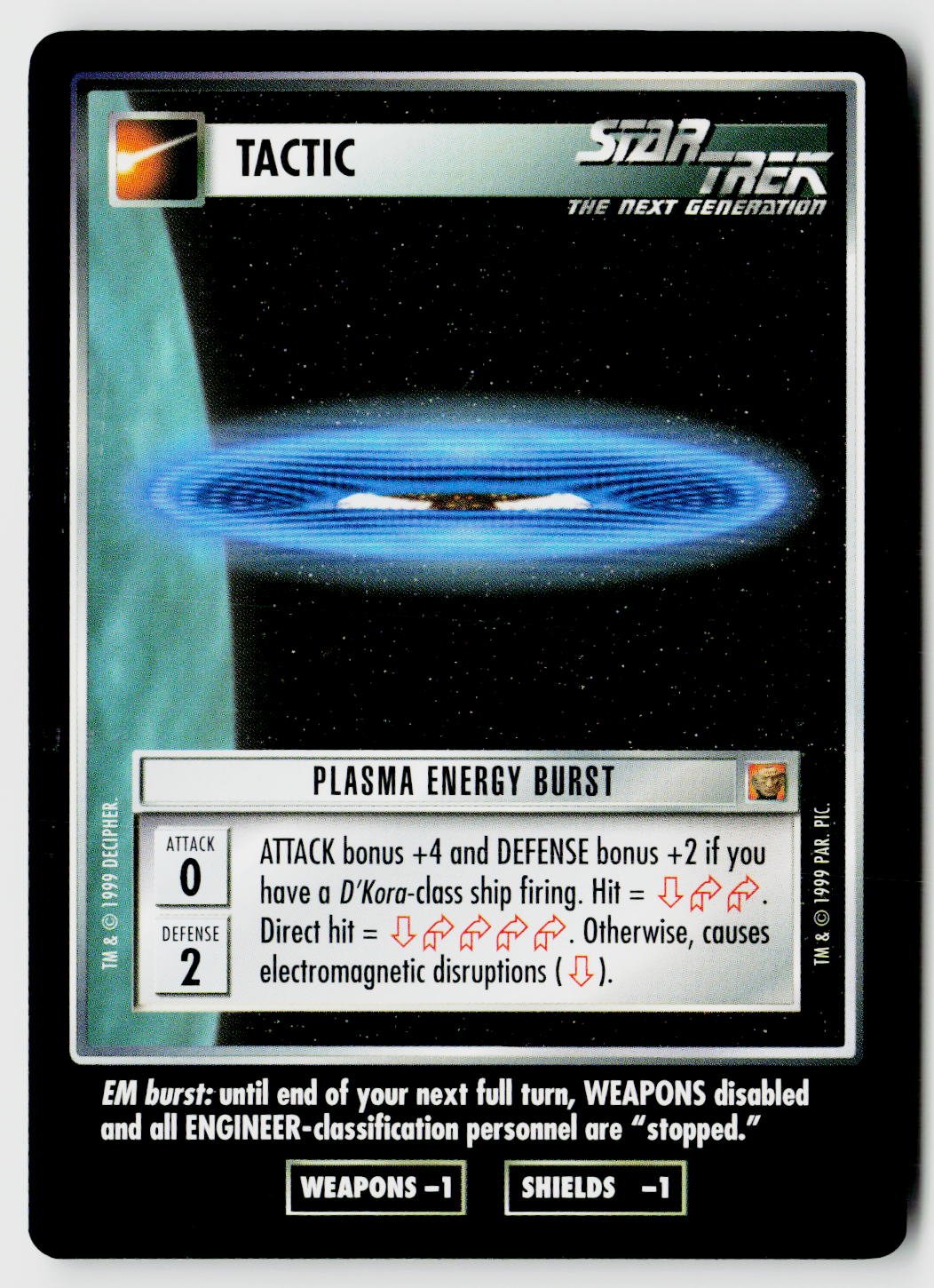 Star Trek The Next Generation CCG | Rules of Acquisition | Plasma Energy Burst | Uncommon