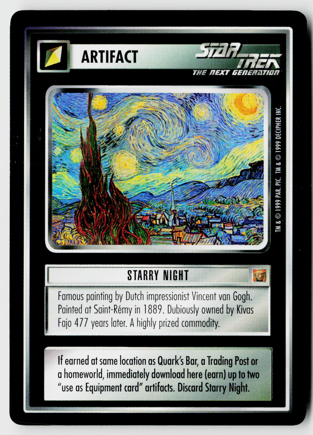 Star Trek The Next Generation CCG | Rules of Acquisition | Starry Night | Rare