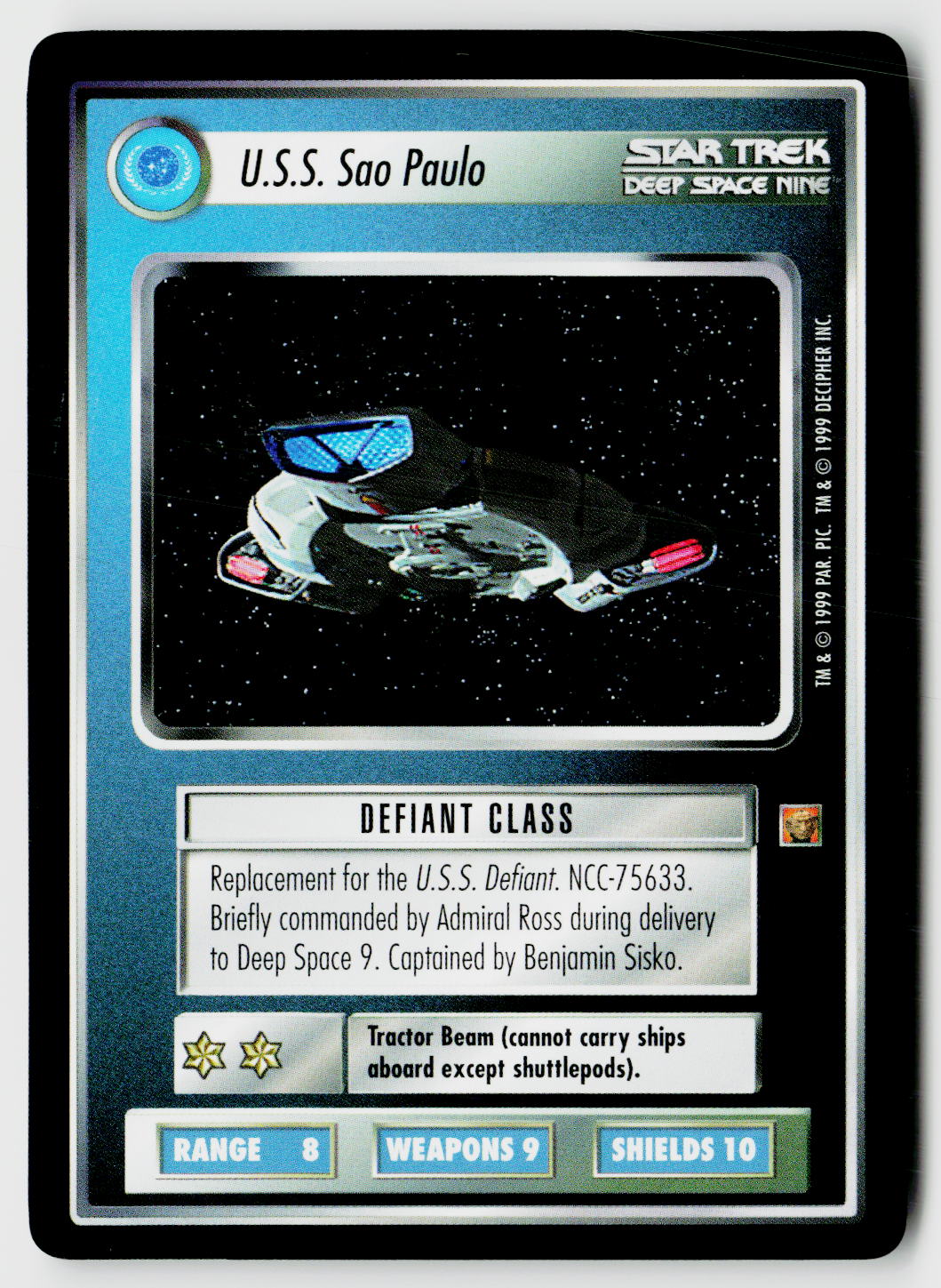 Star Trek The Next Generation CCG | Rules of Acquisition | U.S.S. Sao Paulo | Rare