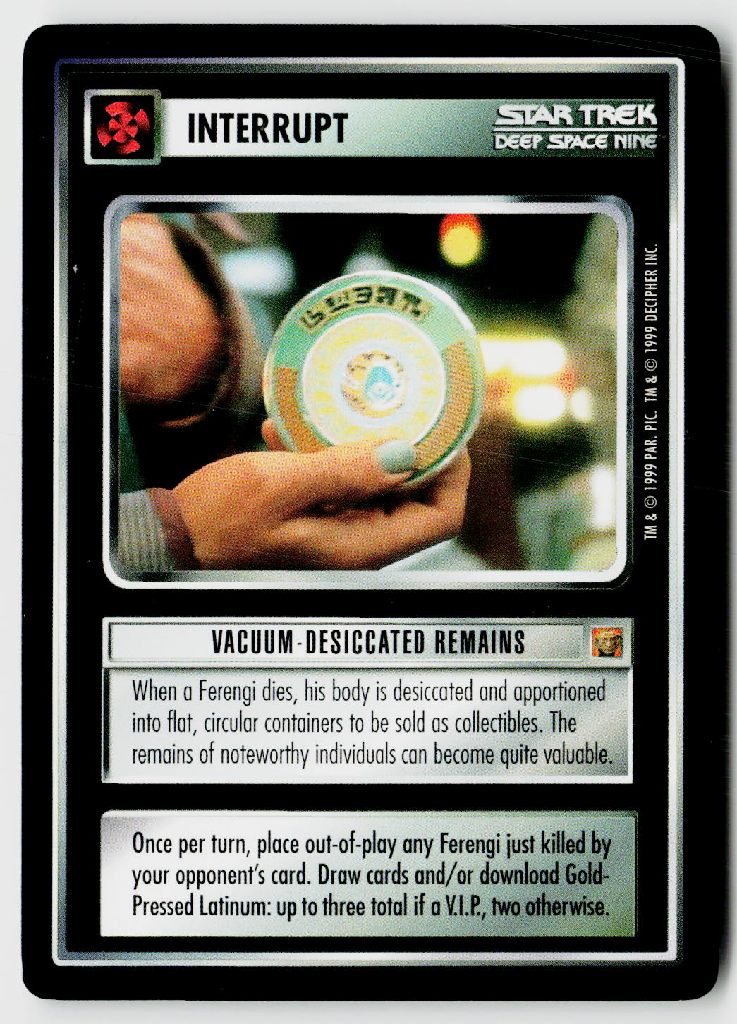 Star Trek The Next Generation CCG | Rules of Acquisition | Vacuum-Desiccated Remains | Common