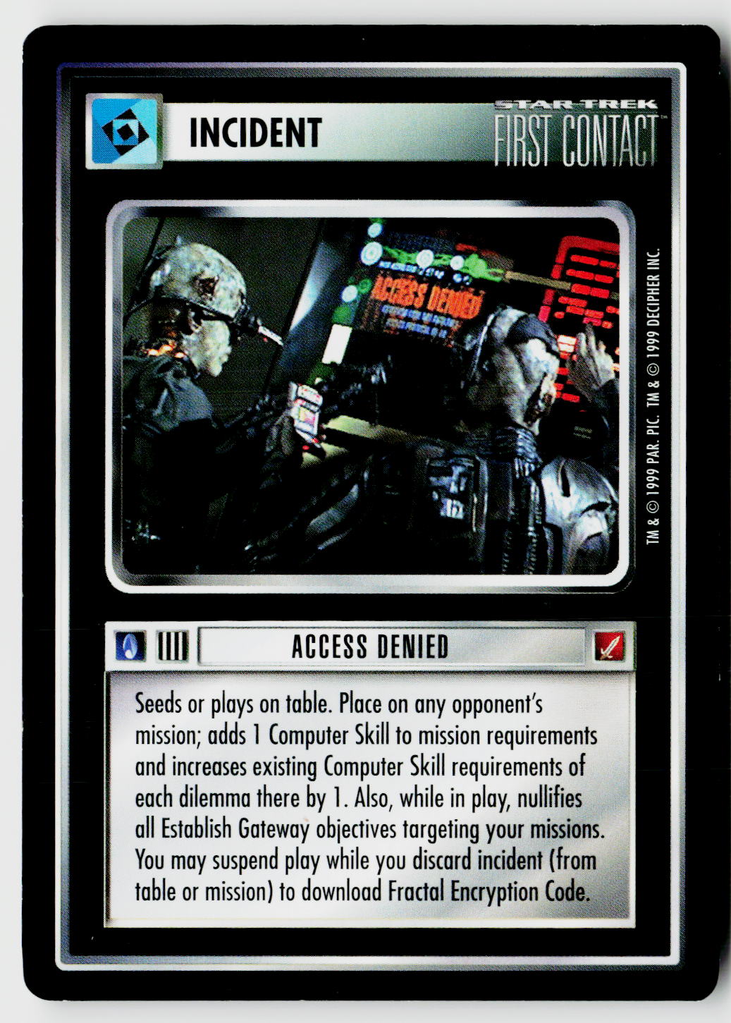 Star Trek The Next Generation CCG | Blaze of Glory | Access Denied | Uncommon
