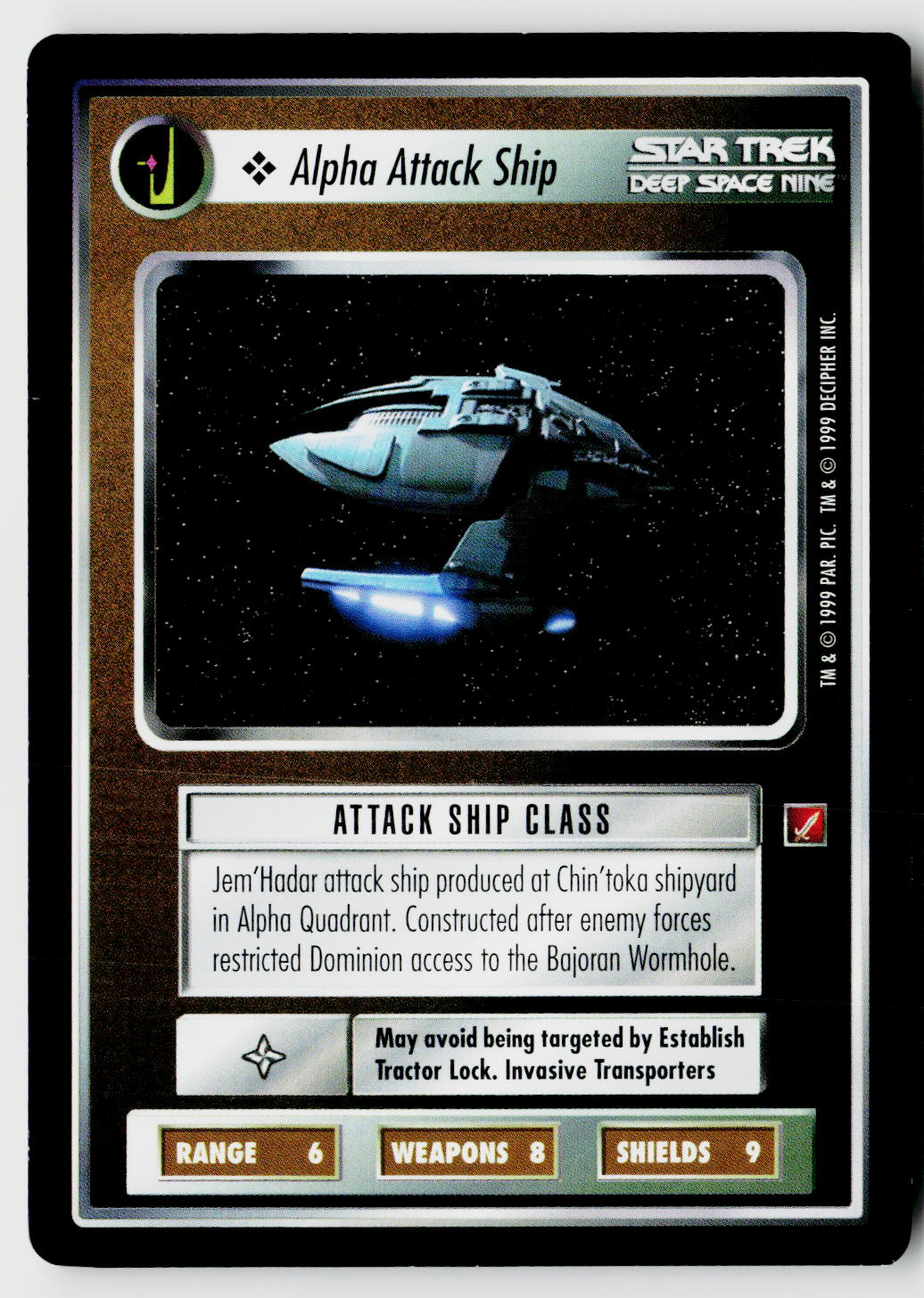Star Trek The Next Generation CCG | Blaze of Glory | Alpha Attack Ship | Uncommon