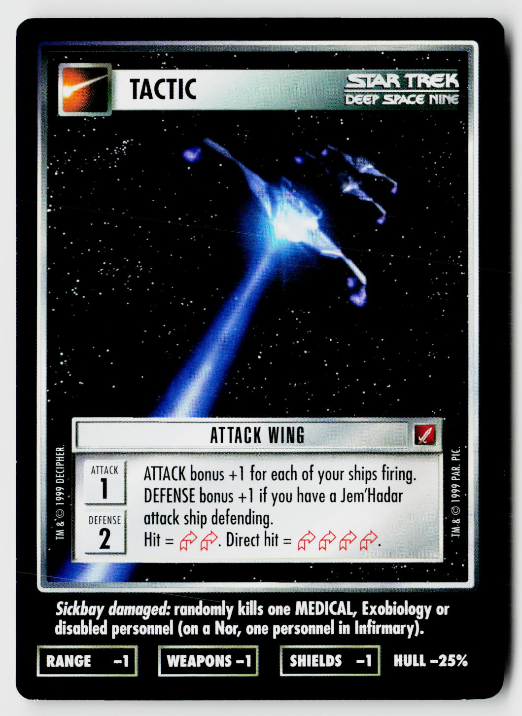 Star Trek The Next Generation CCG | Blaze of Glory | Attack Wing | Common