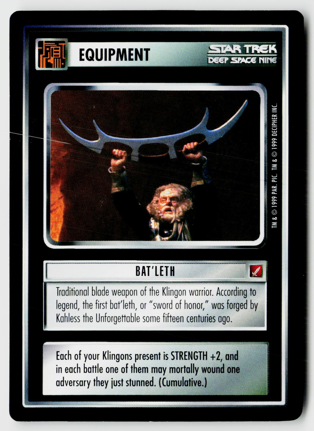 Star Trek The Next Generation CCG | Blaze of Glory | Bat'leth | Common
