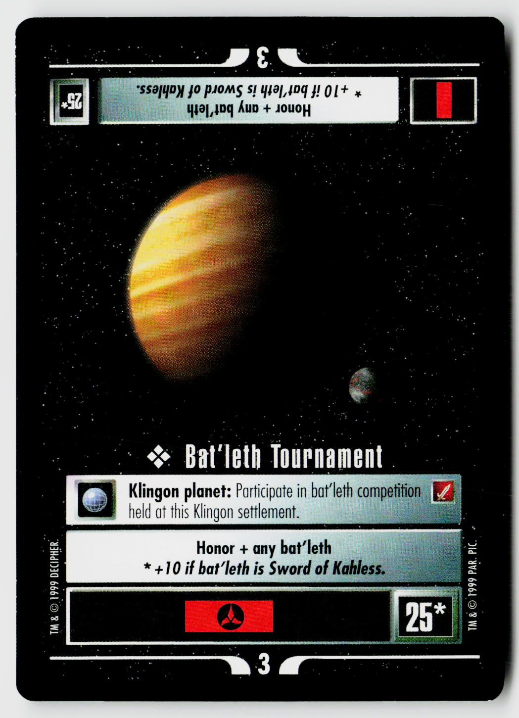 Star Trek The Next Generation CCG | Blaze of Glory | Bat'leth Tournament | Uncommon