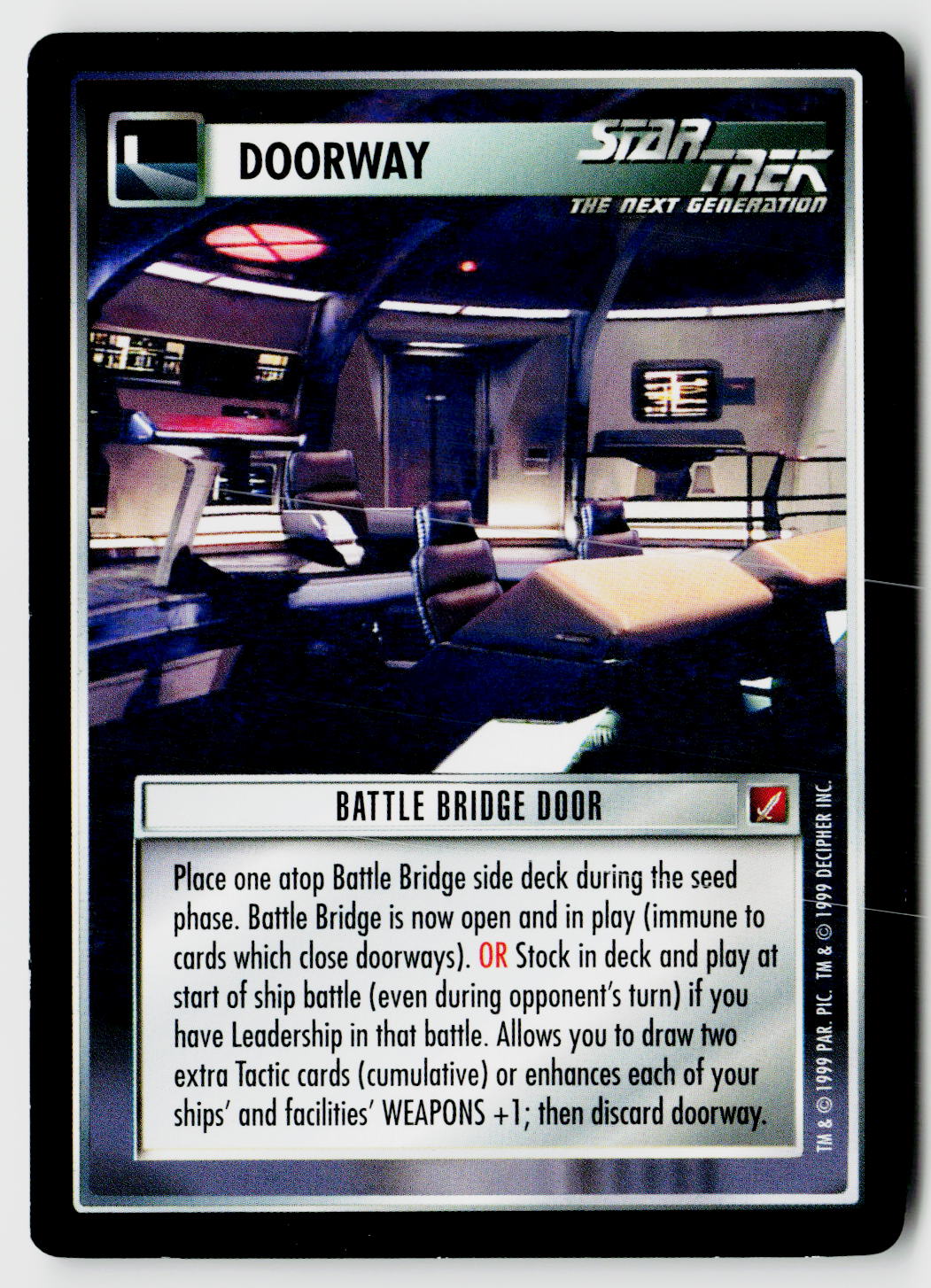 Star Trek The Next Generation CCG | Blaze of Glory | Battle Bridge Door | Common
