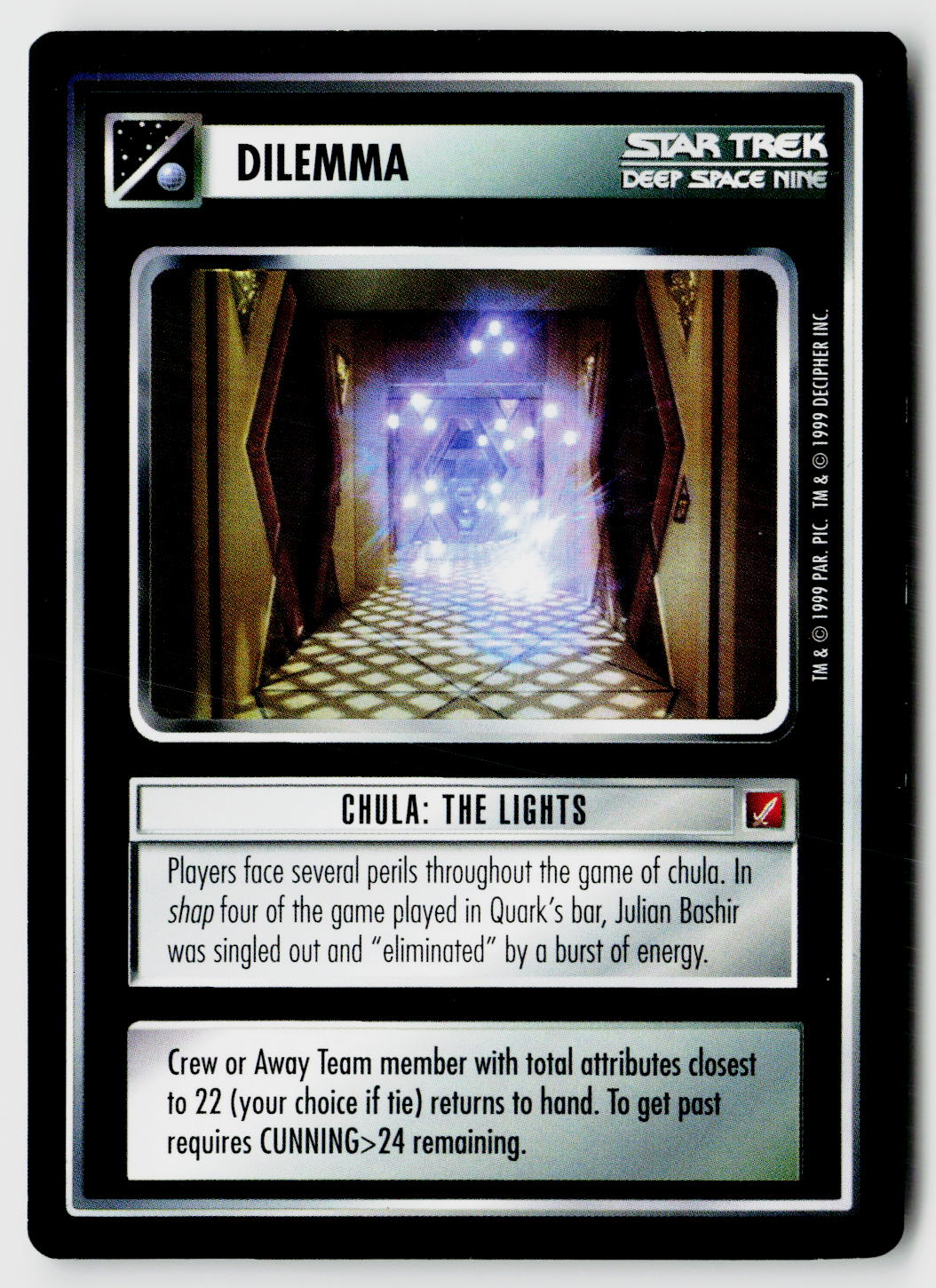 Star Trek The Next Generation CCG | Blaze of Glory | Chula: The Lights | Common