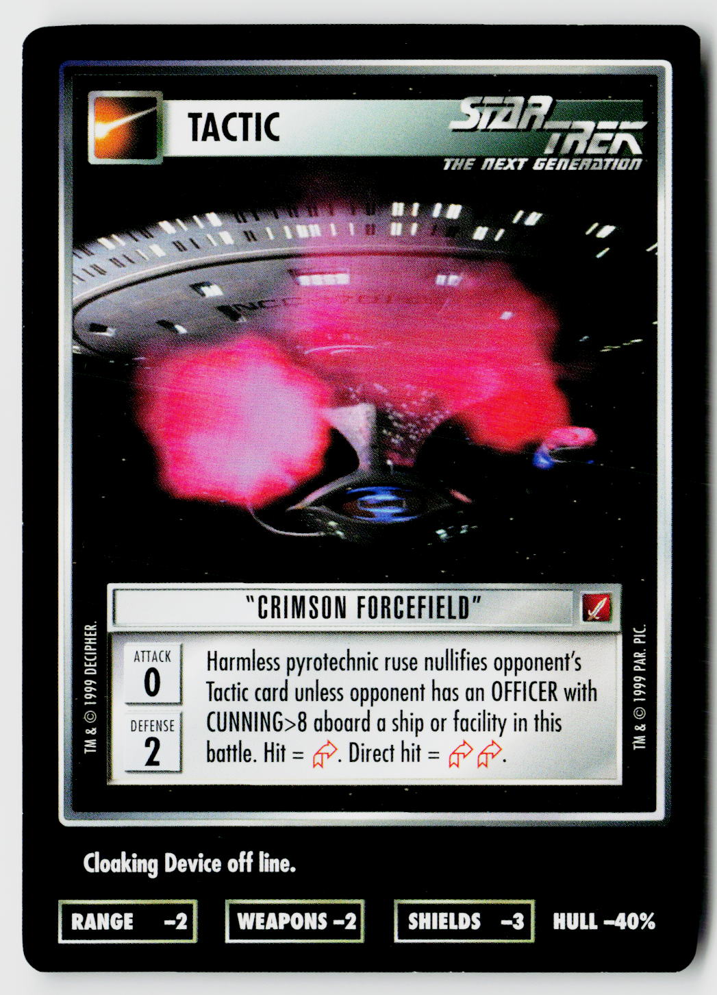 Star Trek The Next Generation CCG | Blaze of Glory | Counterintelligence | Uncommon