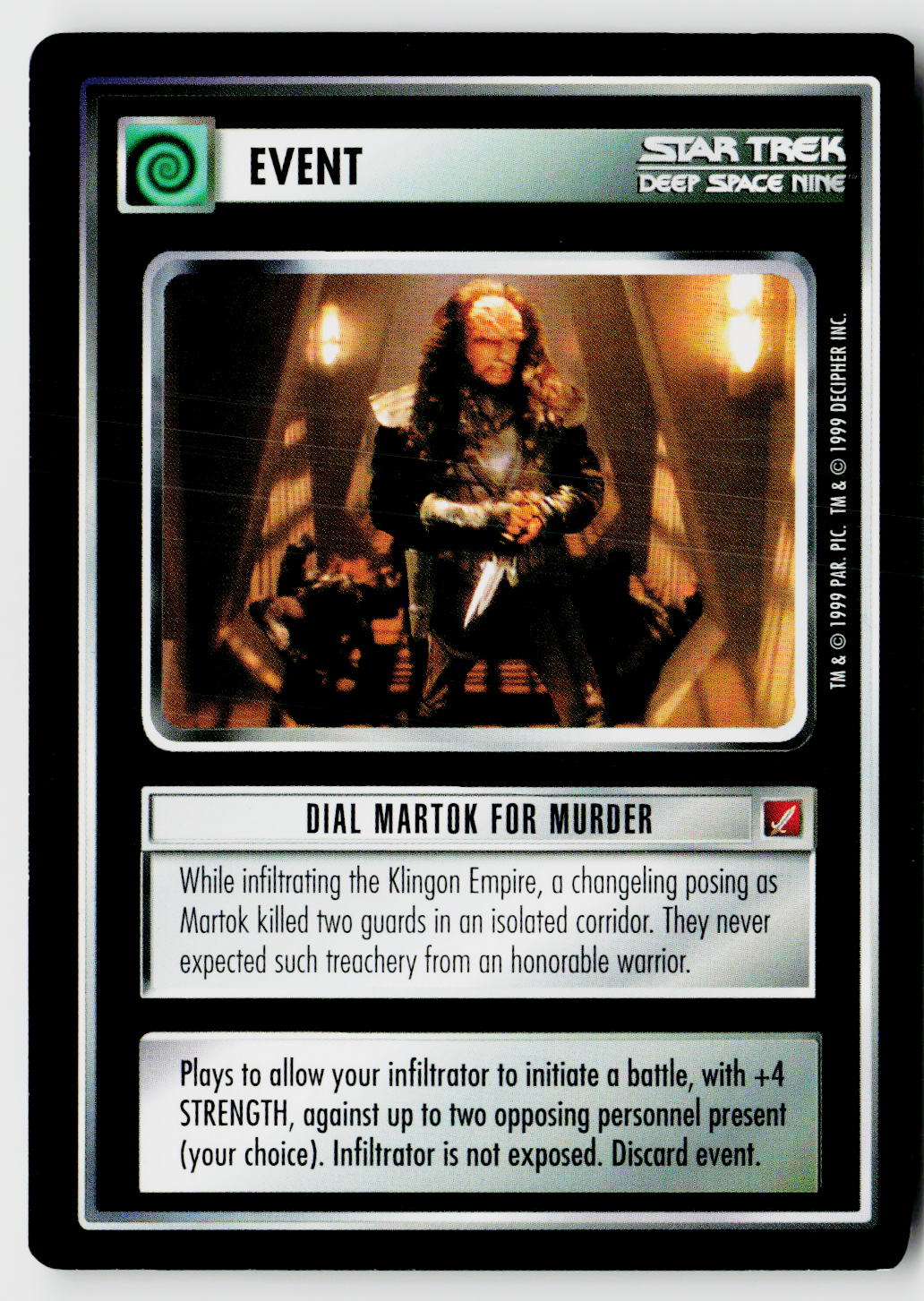 Star Trek The Next Generation CCG | Blaze of Glory | Dial Martok for Murder | Uncommon