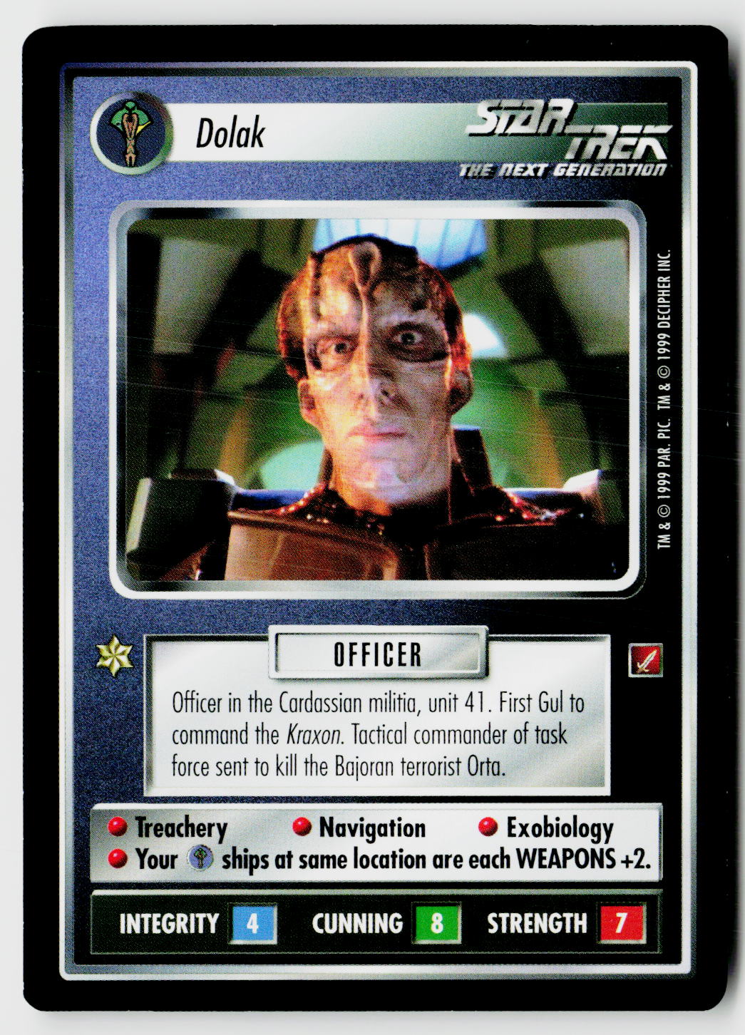 Star Trek The Next Generation CCG | Blaze of Glory | Dolak | Uncommon
