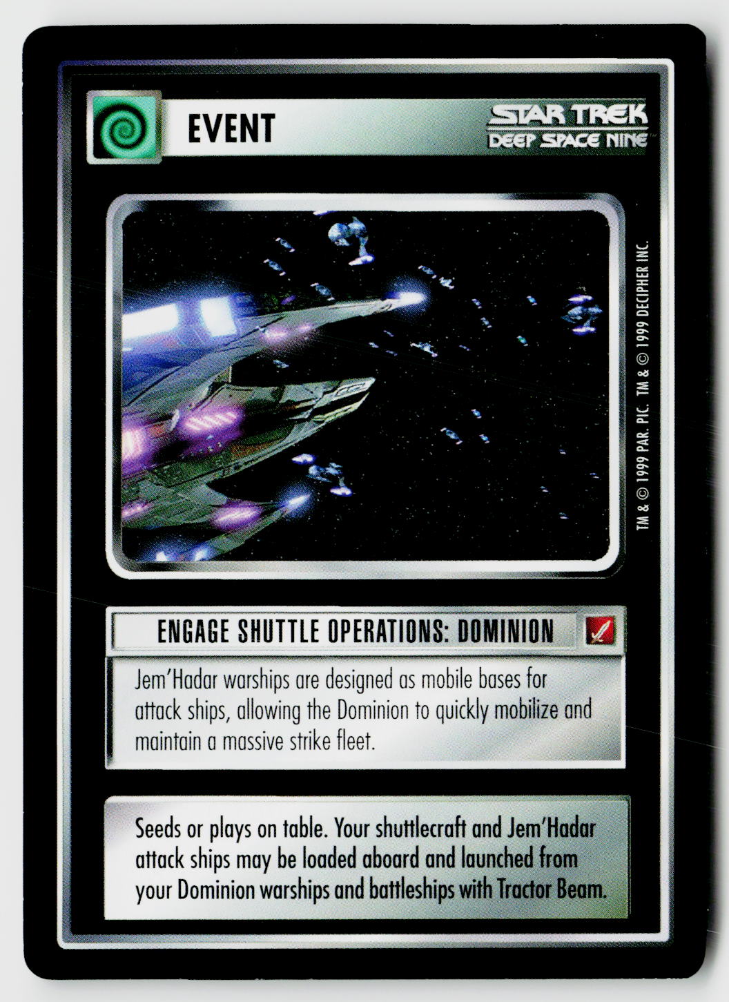 Star Trek The Next Generation CCG | Blaze of Glory | Engage Shuttle Operations: Dominion | Uncommon