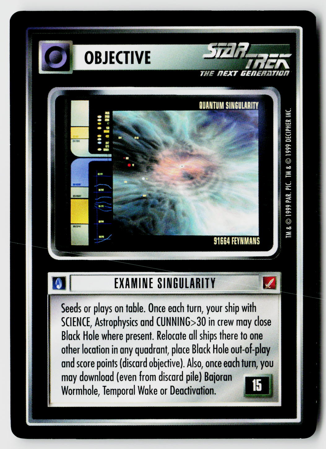 Star Trek The Next Generation CCG | Blaze of Glory | Examine Singularity | Uncommon