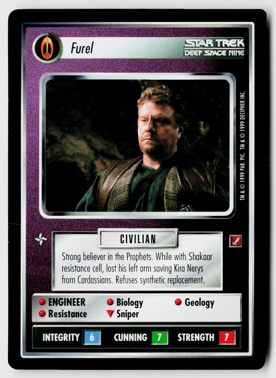 Star Trek The Next Generation CCG | Blaze of Glory | Furel | Uncommon
