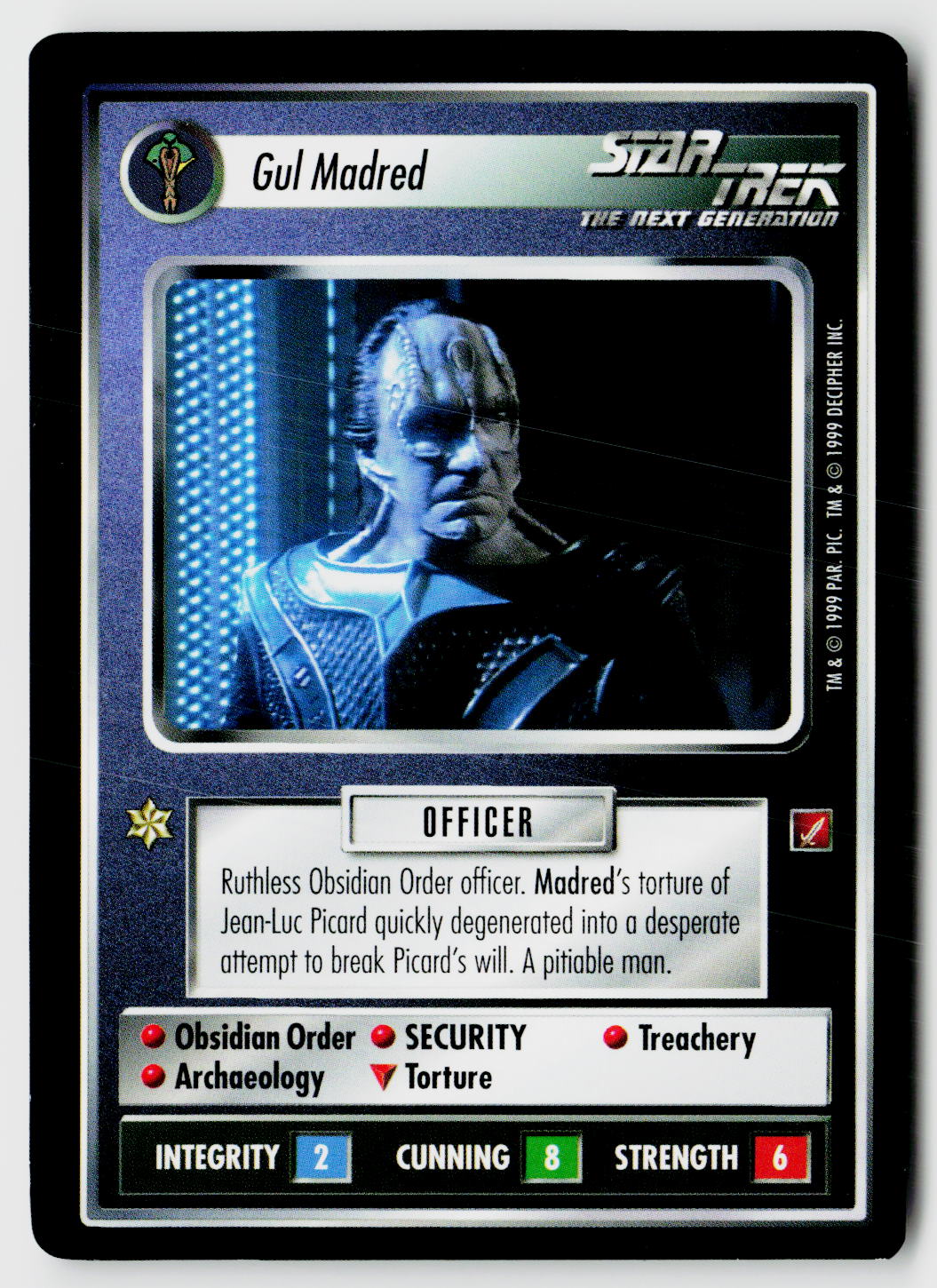 Star Trek The Next Generation CCG | Blaze of Glory | Gul Madred | Rare