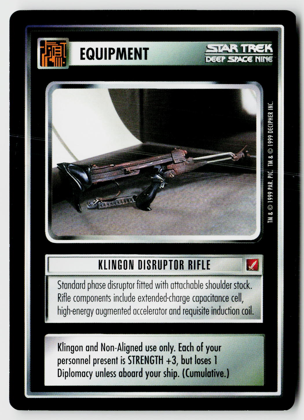 Star Trek The Next Generation CCG | Blaze of Glory | Klingon Disruptor Rifle | Uncommon