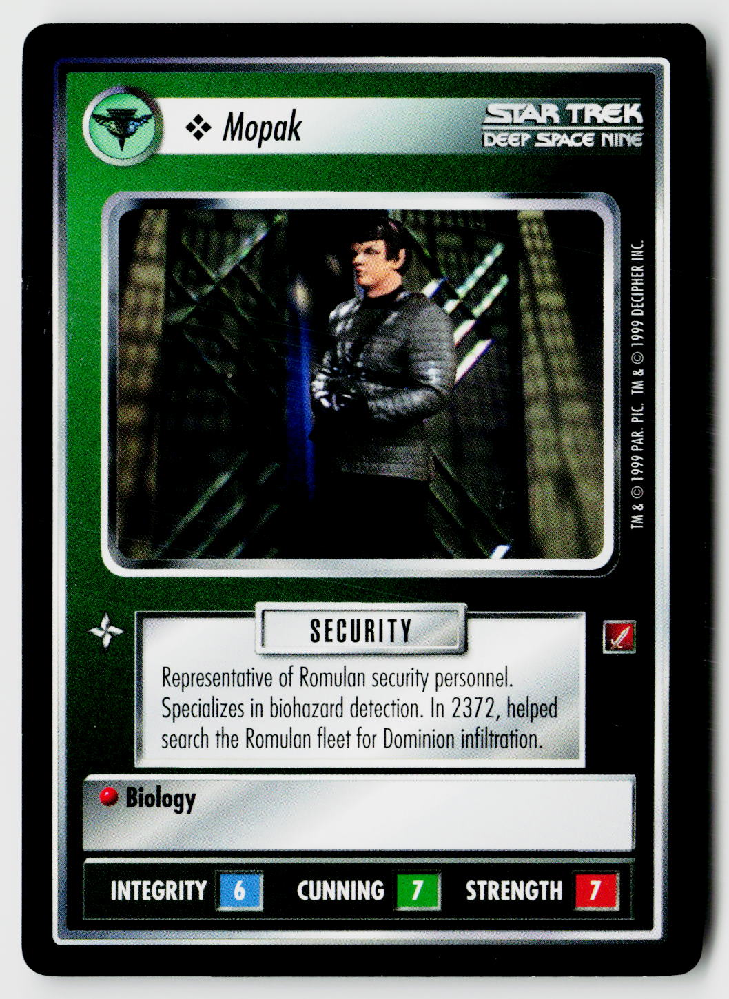 Star Trek The Next Generation CCG | Blaze of Glory | Mopak | Common