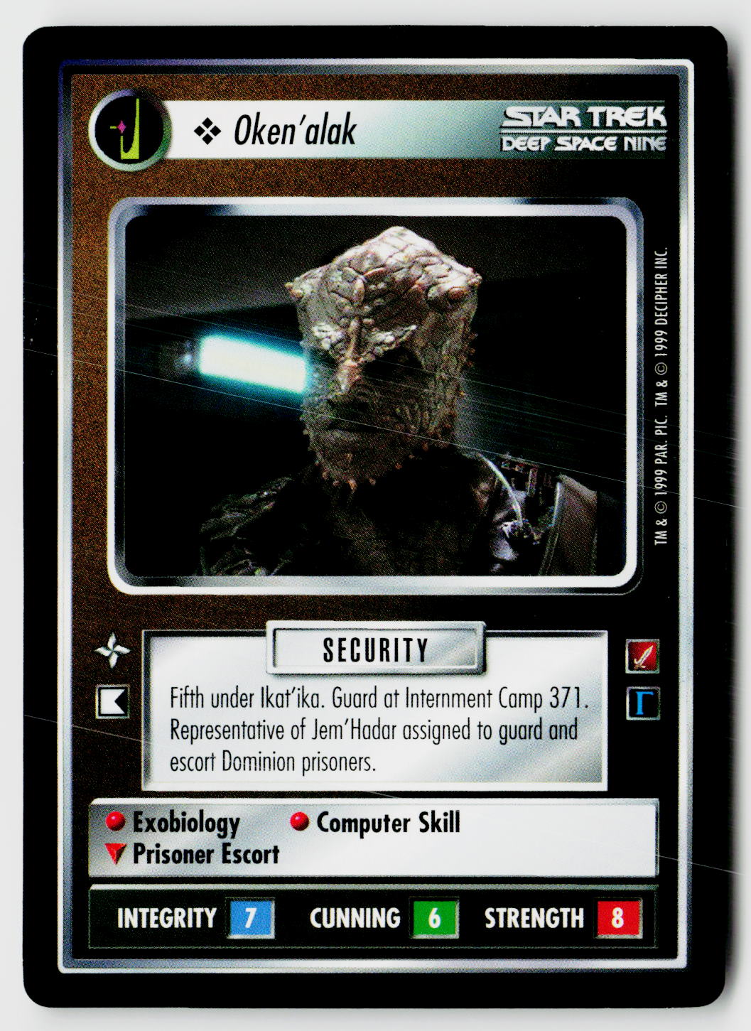 Star Trek The Next Generation CCG | Blaze of Glory | Oken'alak | Common