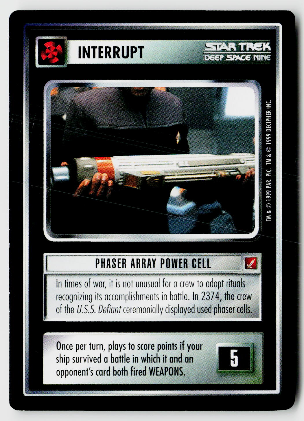 Star Trek The Next Generation CCG | Blaze of Glory | Phaser Array Power Cell | Common