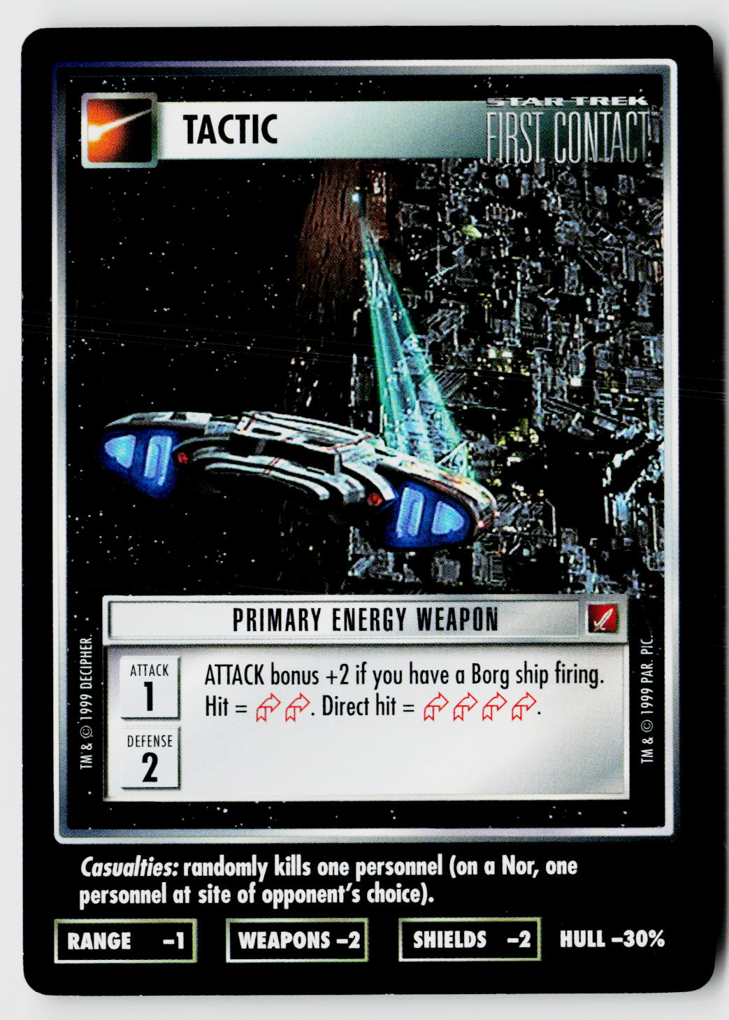 Star Trek The Next Generation CCG | Blaze of Glory | Primary Energy Weapon | Common