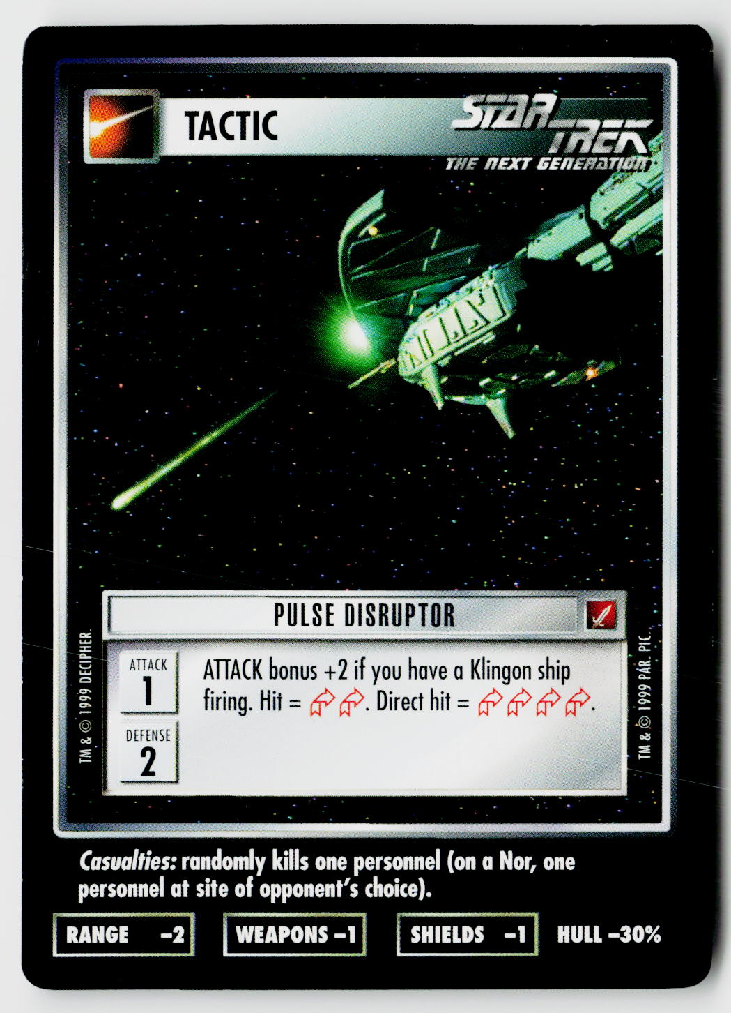Star Trek The Next Generation CCG | Blaze of Glory | Pulse Disruptor | Common